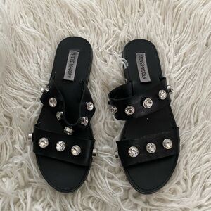 Steve Madden Black Studded Women's Sandals